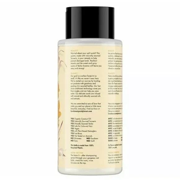 Love Beauty & Planet Turmeric Tonka Essence Prevent Preserve Conditioner 13.5... - Picture 2 of 5